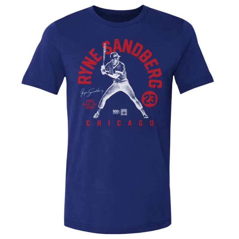 Ryne Sandberg Chicago Retro Arc WHT sold by 500 Level