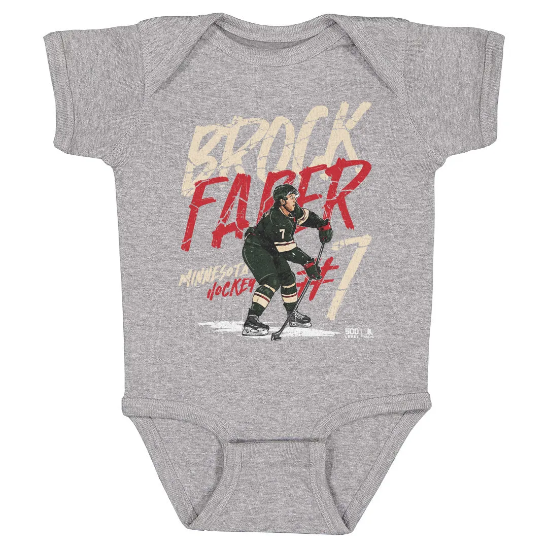 Brock Faber Minnesota Player Name WHT sold by 500 Level product image thumbnail 2