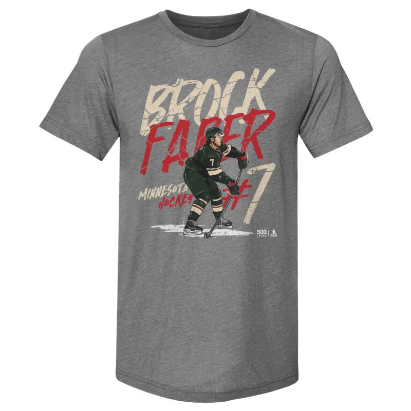 Brock Faber Minnesota Player Name WHT sold by 500 Level
