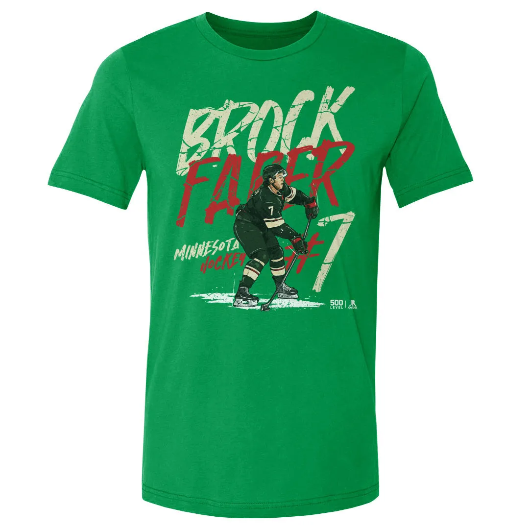 Brock Faber Minnesota Player Name WHT sold by 500 Level