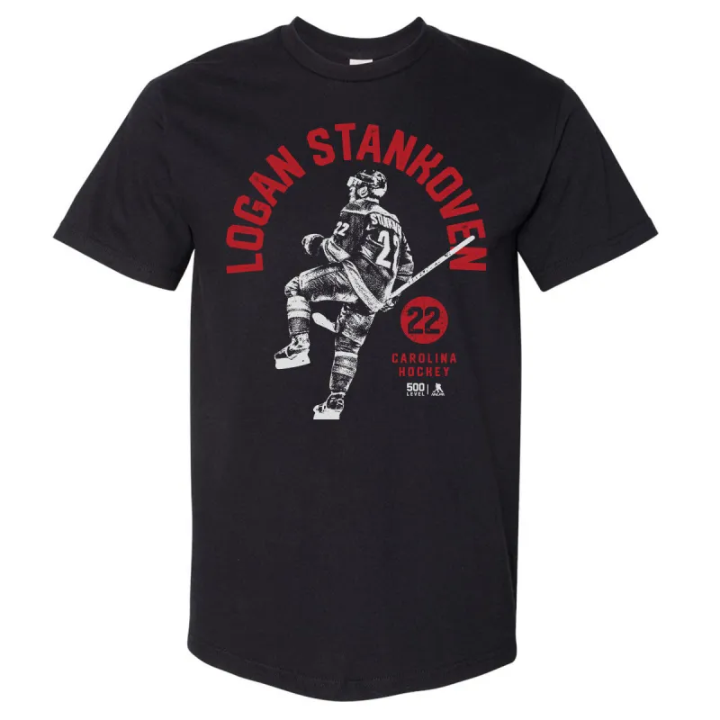 Logan Stankoven Carolina Retro Arc WHT sold by 500 Level