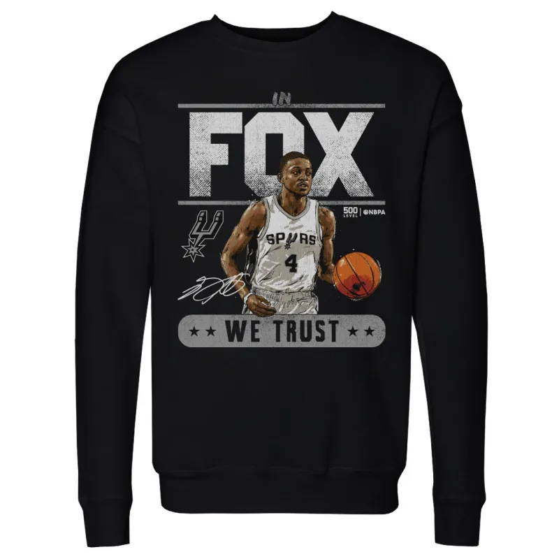 De'Aaron Fox San Antonio Spurs Trust WHT made by 500 Level
