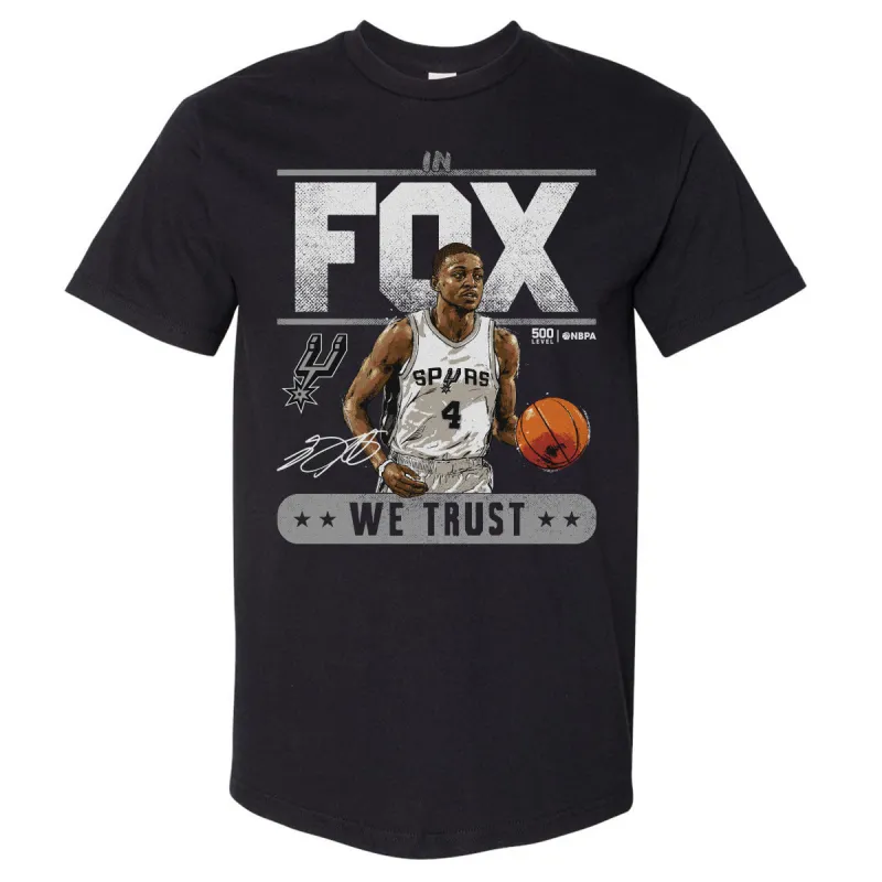 De'Aaron Fox San Antonio Spurs Trust WHT sold by 500 Level