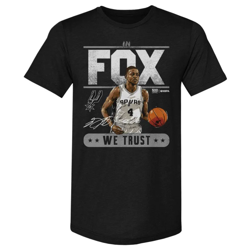 De'Aaron Fox San Antonio Spurs Trust WHT sold by 500 Level