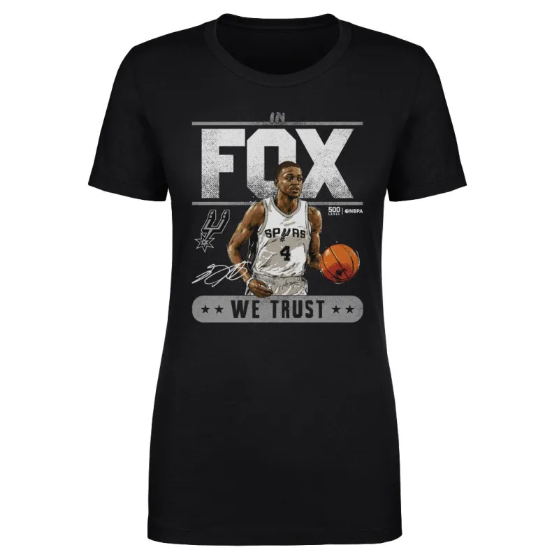 De'Aaron Fox San Antonio Spurs Trust WHT sold by 500 Level