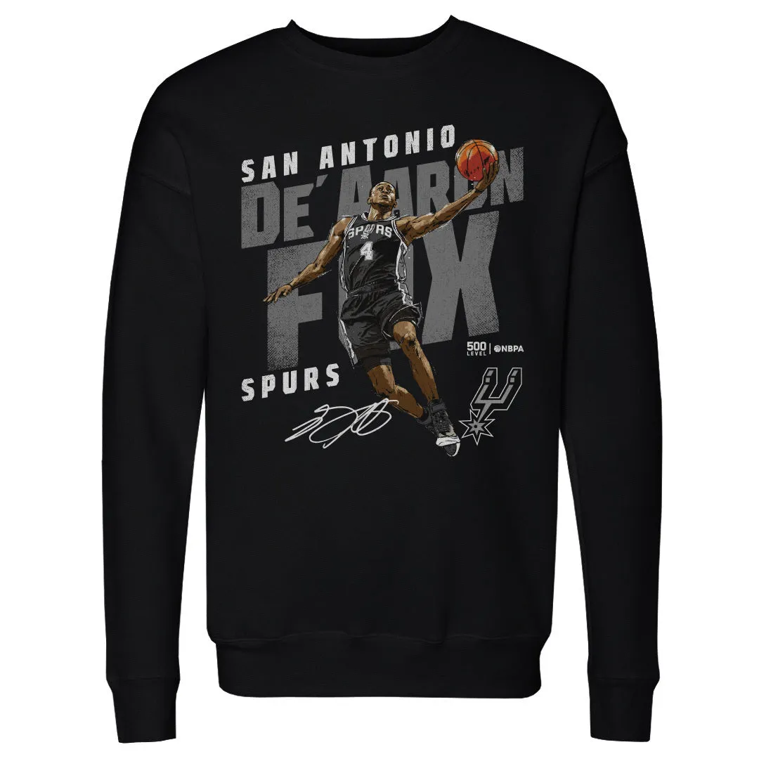 De'Aaron Fox San Antonio Spurs Slant WHT sold by 500 Level