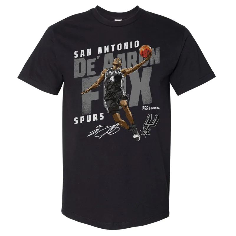 De'Aaron Fox San Antonio Spurs Slant WHT sold by 500 Level
