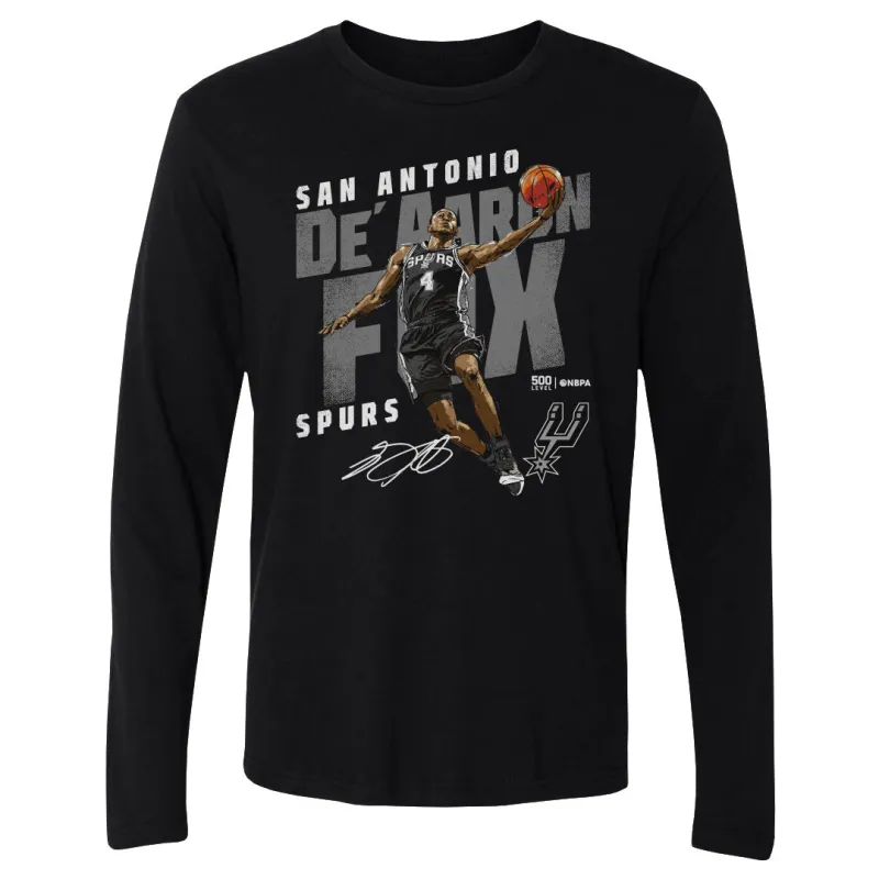 De'Aaron Fox San Antonio Spurs Slant WHT sold by 500 Level