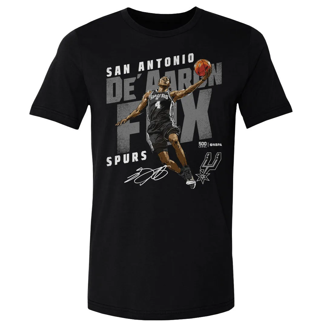 De'Aaron Fox San Antonio Spurs Slant WHT sold by 500 Level
