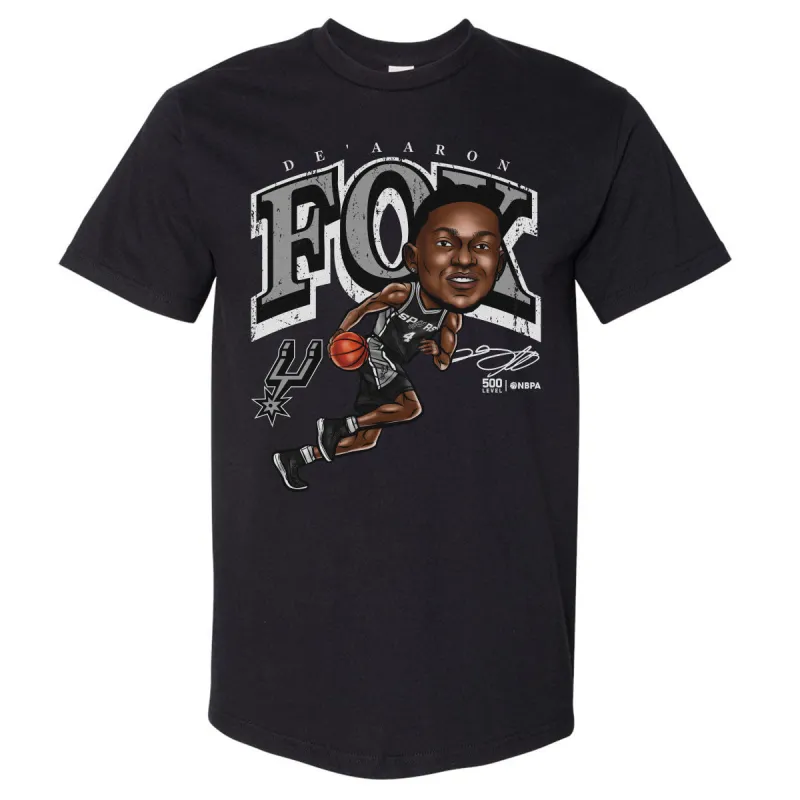 De'Aaron Fox San Antonio Spurs Cartoon WHT sold by 500 Level