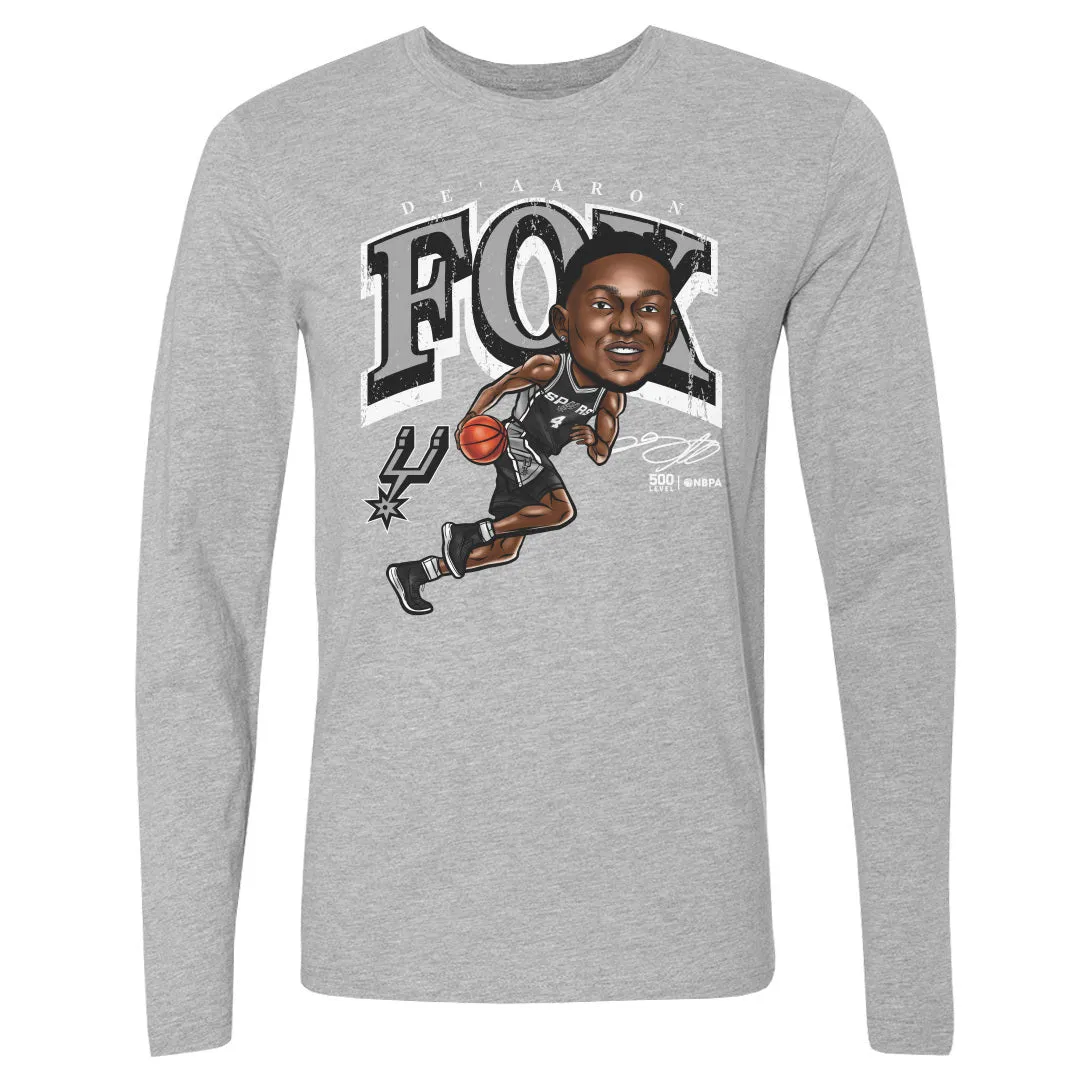 De'Aaron Fox San Antonio Spurs Cartoon WHT sold by 500 Level product image thumbnail 2