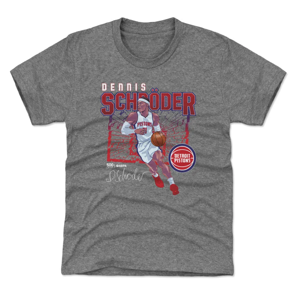 Dennis Schroder Detroit Pistons Shattered WHT sold by 500 Level