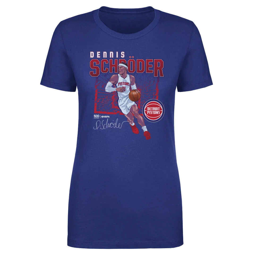Dennis Schroder Detroit Pistons Shattered WHT sold by 500 Level