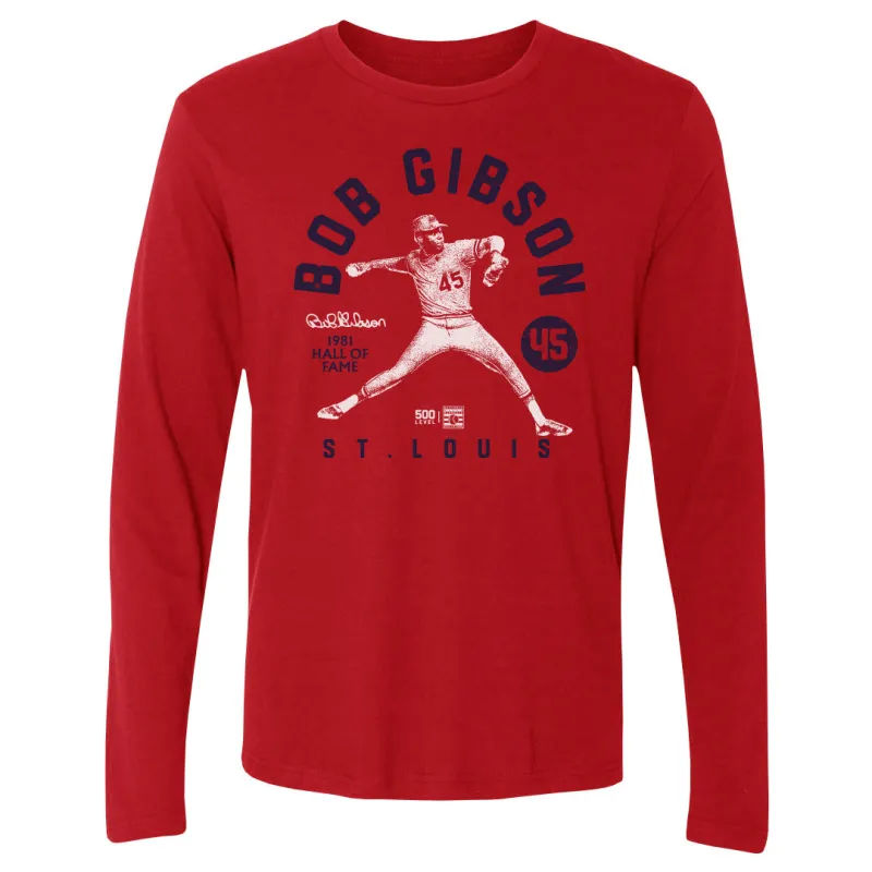 Bob Gibson St. Louis Retro Arc WHT sold by 500 Level