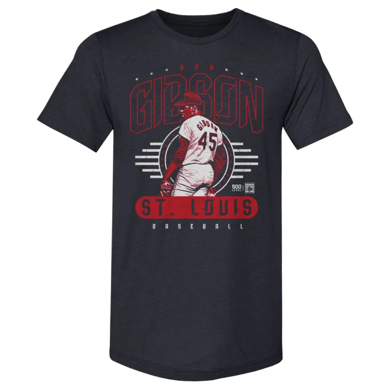 Bob Gibson St. Louis Player Name WHT sold by 500 Level