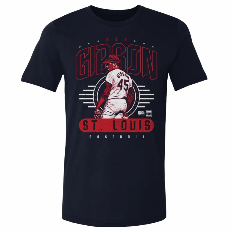 Bob Gibson St. Louis Player Name WHT sold by 500 Level