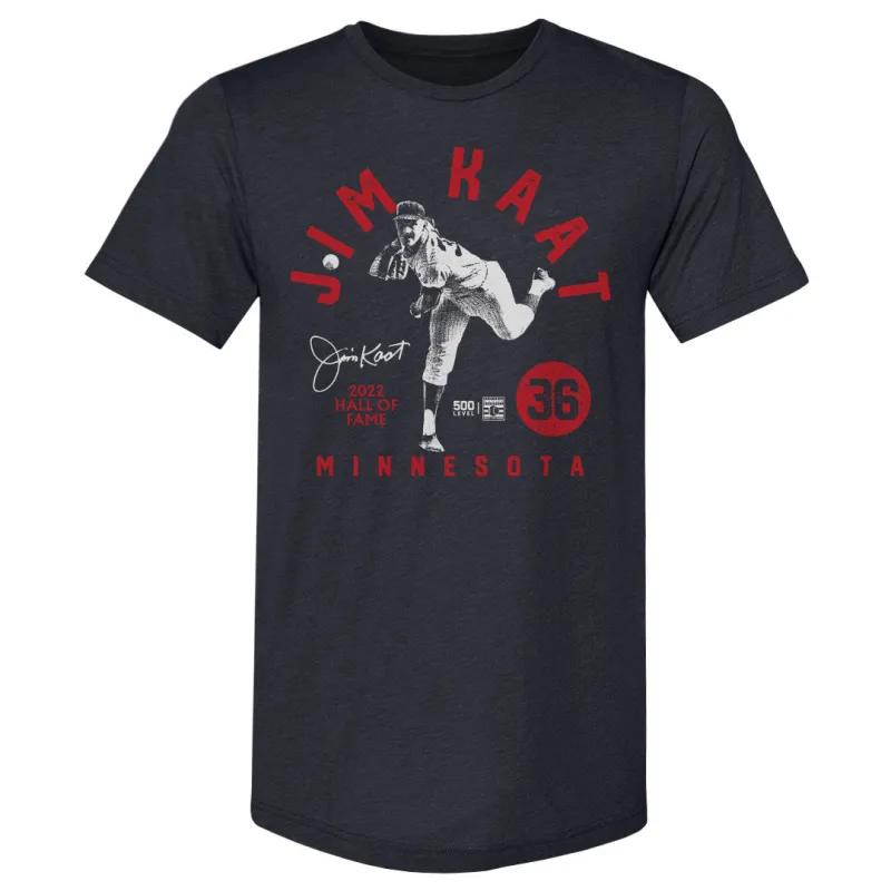 Jim Kaat Minnesota Retro Arc WHT sold by 500 Level
