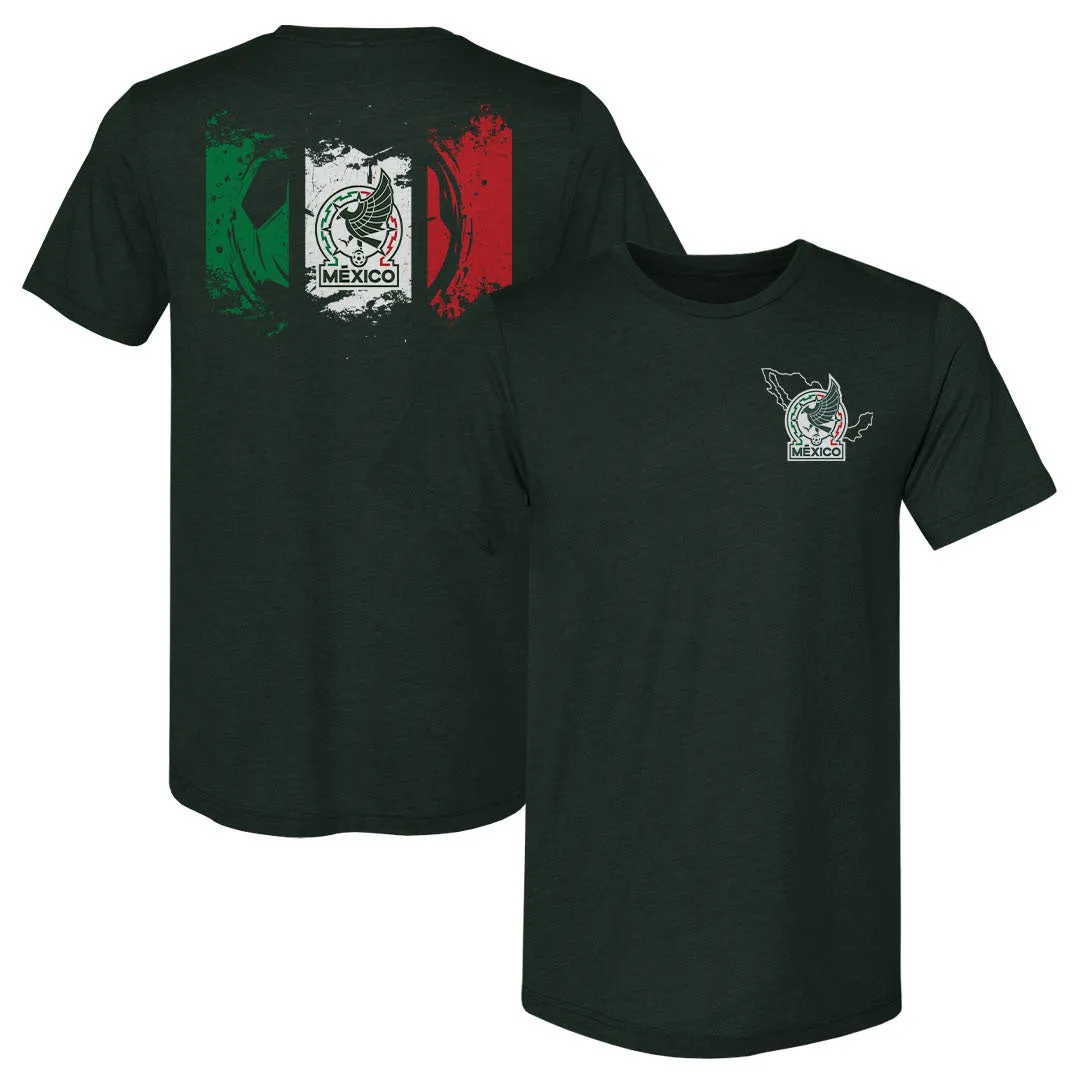 Mexico National Team Grunge Flag F&B WHT sold by 500 Level
