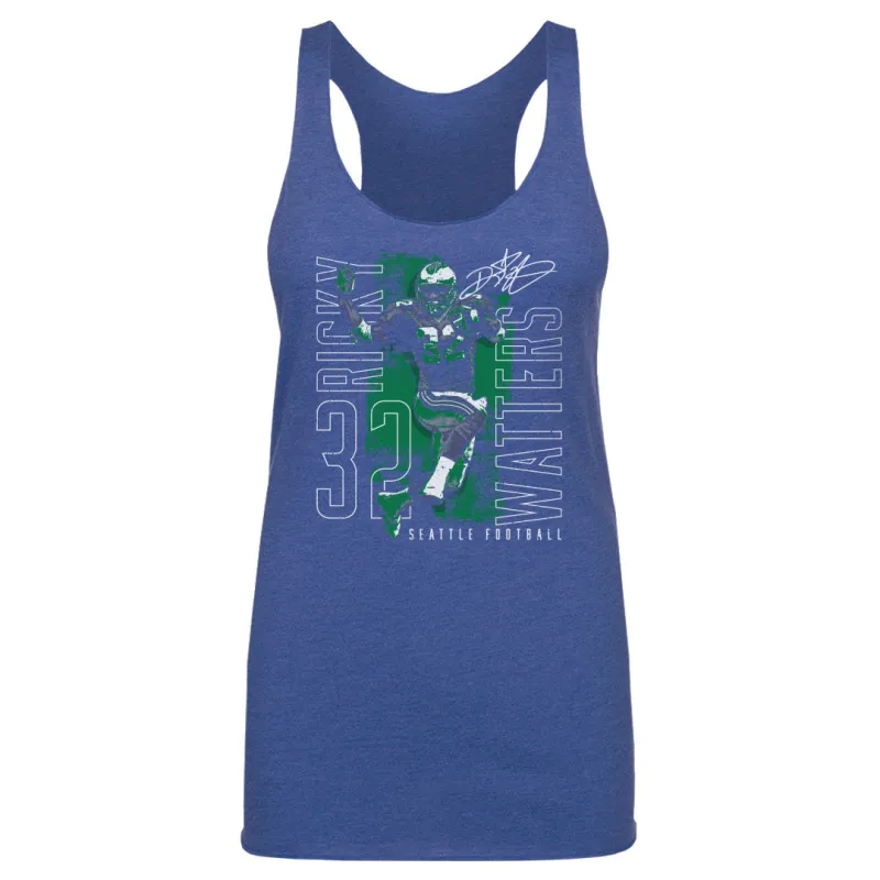 Ricky Watters Seattle Outline Name WHT sold by 500 Level