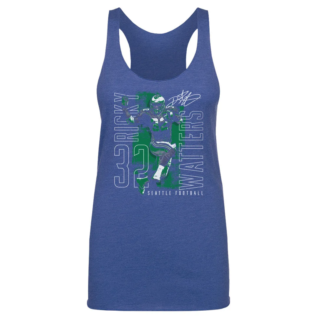 Ricky Watters Seattle Outline Name WHT sold by 500 Level