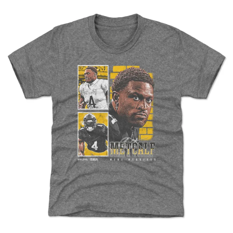 DK Metcalf Pittsburgh Vintage WHT sold by 500 Level