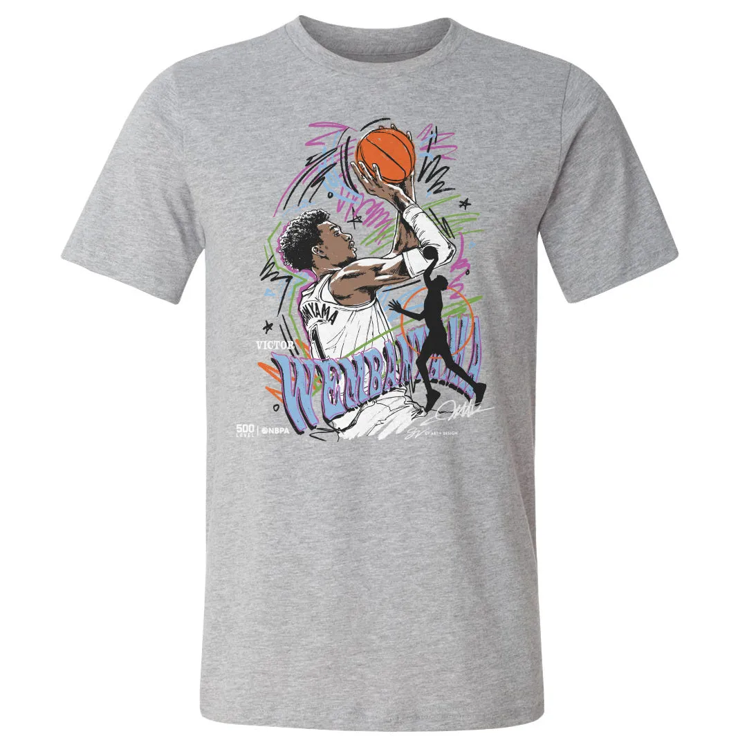 Victor Wembanyama San Antonio Scribble WHT sold by 500 Level