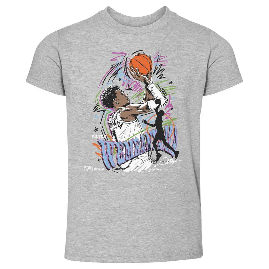 Victor Wembanyama San Antonio Scribble WHT sold by 500 Level