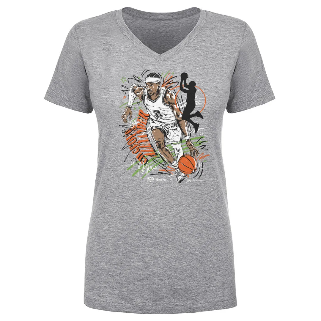 Shai Gilgeous-Alexander Oklahoma City Scribble WHT sold by 500 Level