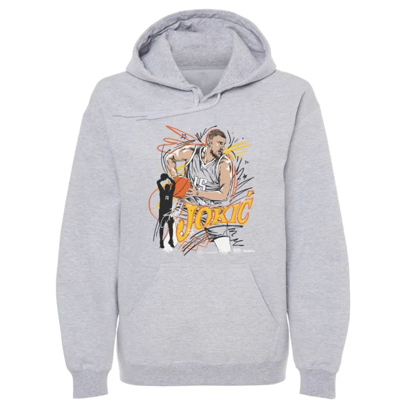 Nikola Jokic Denver Scribble WHT sold by 500 Level