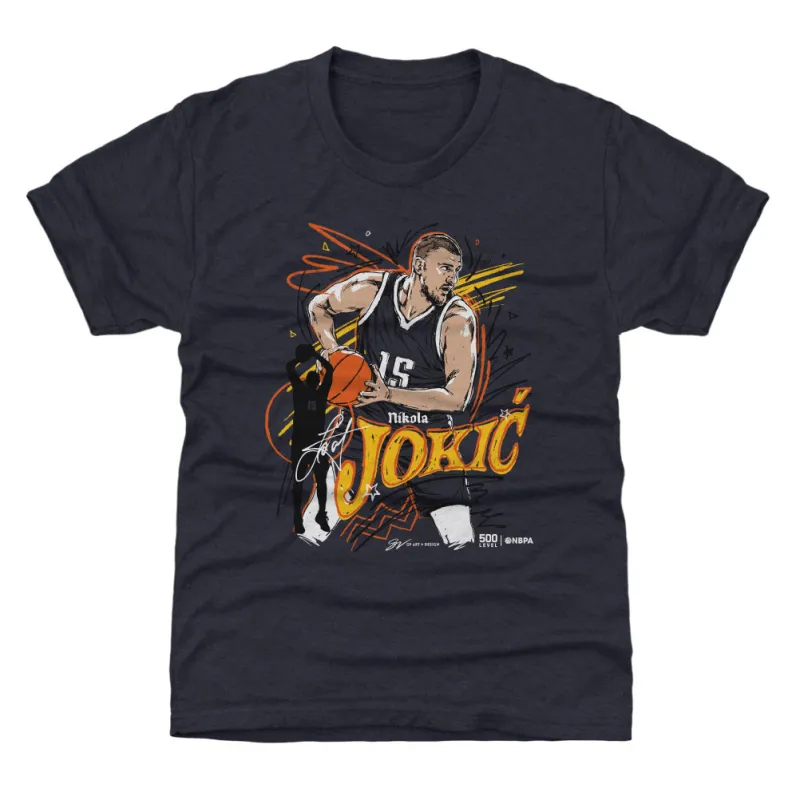 Nikola Jokic Denver Scribble WHT sold by 500 Level