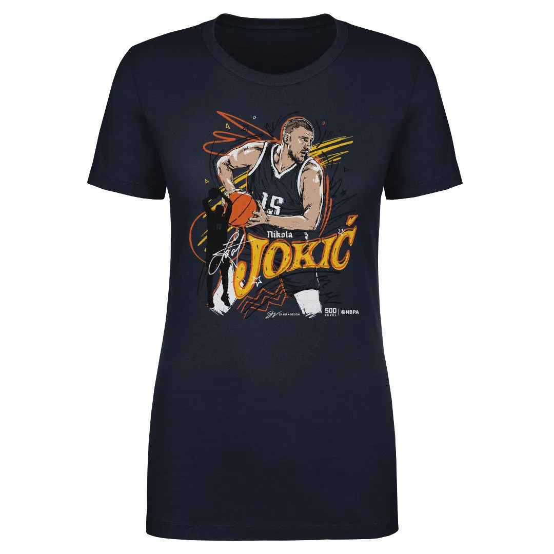 Nikola Jokic Denver Scribble WHT sold by 500 Level