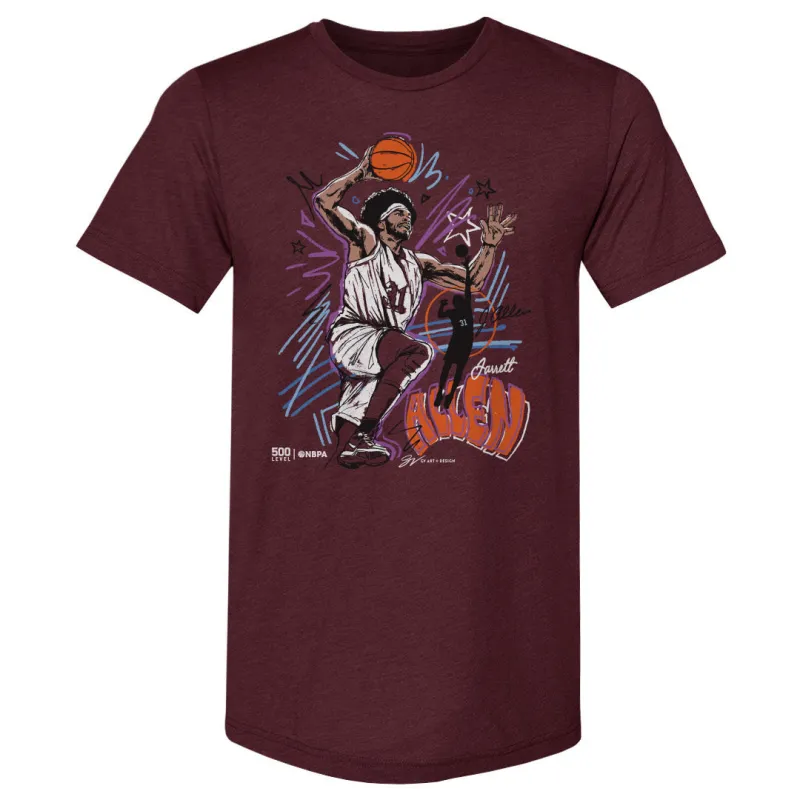 Jarrett Allen Cleveland Scribble WHT sold by 500 Level