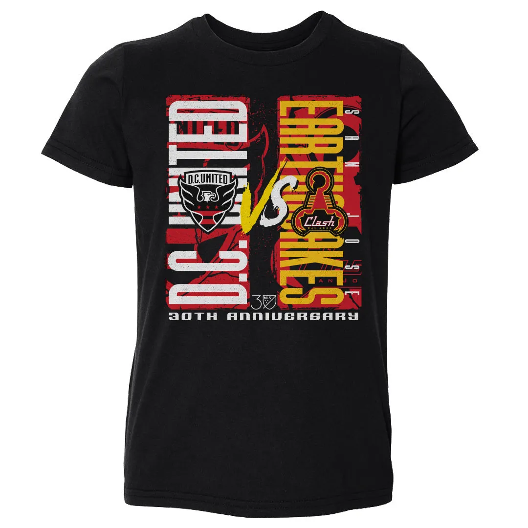 MLS 30th Anniversary D.C. United Vs. San Jose Earthquakes WHT sold by 500 Level