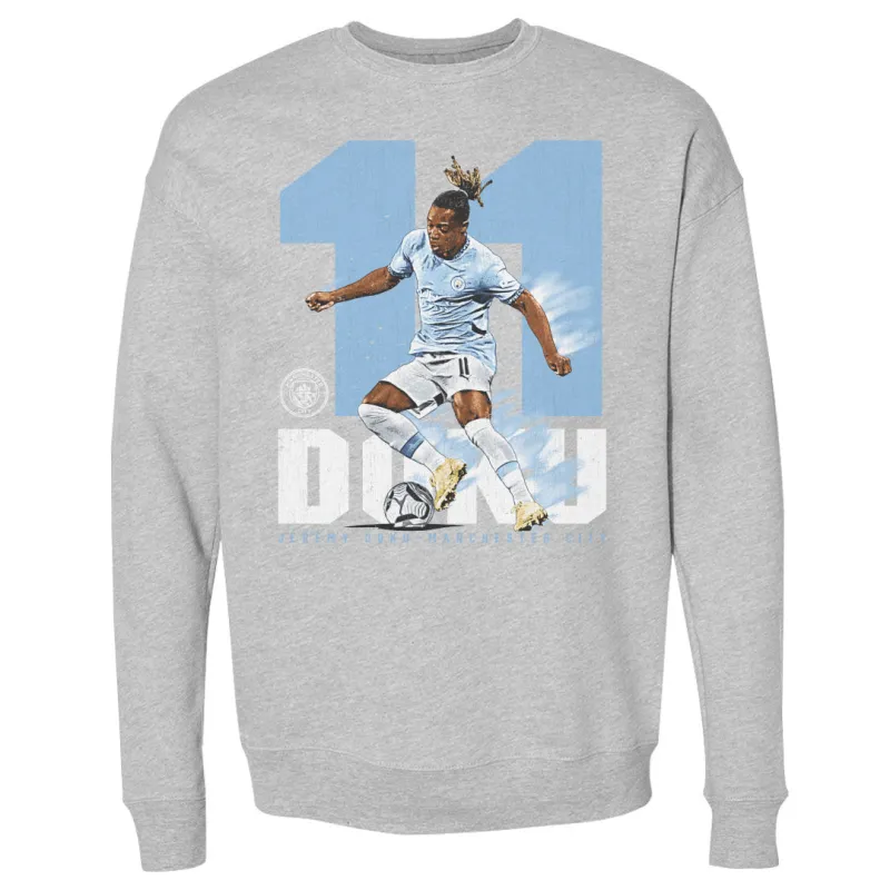 Jeremy Doku Manchester City Bold Number WHT sold by 500 Level