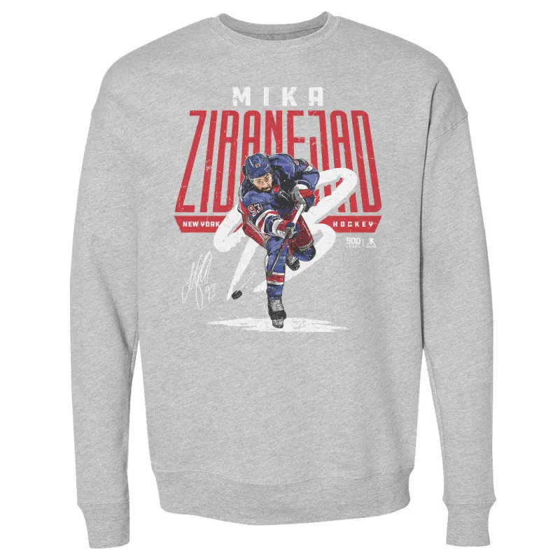 Mika Zibanejad New York R Wrister WHT sold by 500 Level