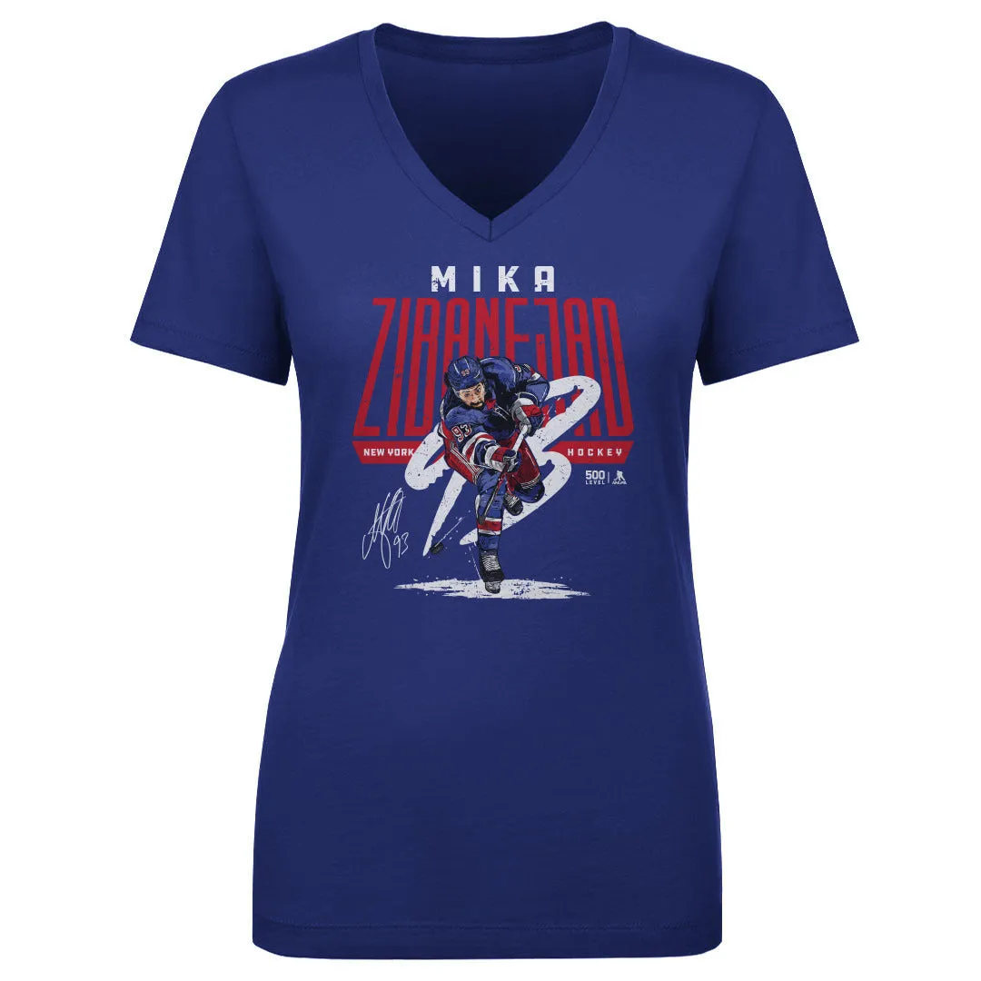 Mika Zibanejad New York R Wrister WHT sold by 500 Level