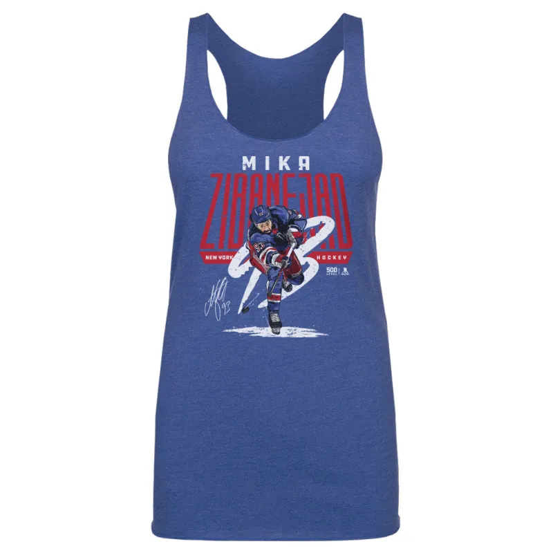 Mika Zibanejad New York R Wrister WHT sold by 500 Level