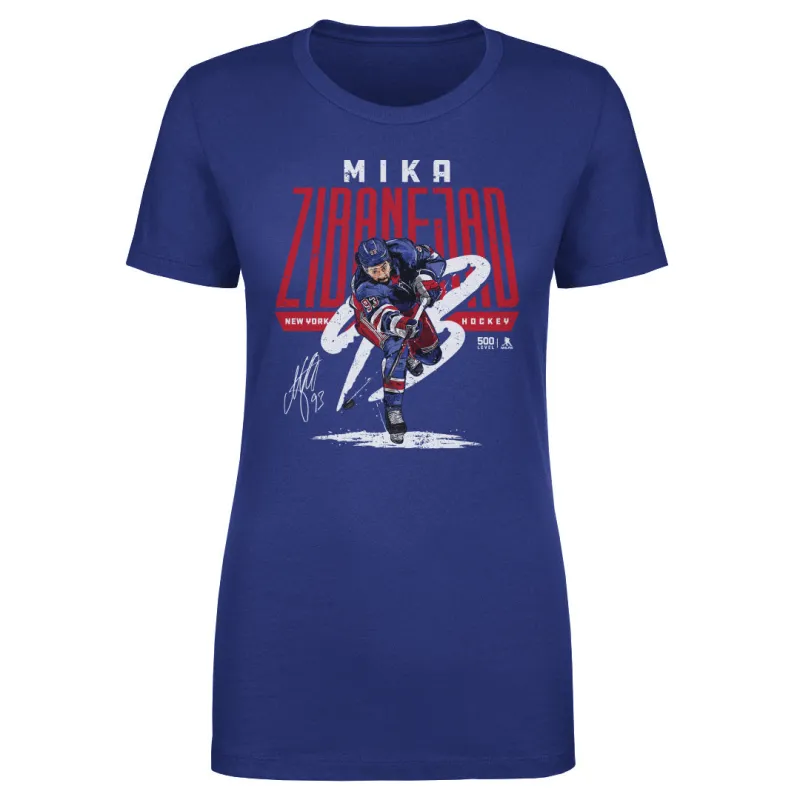 Mika Zibanejad New York R Wrister WHT sold by 500 Level
