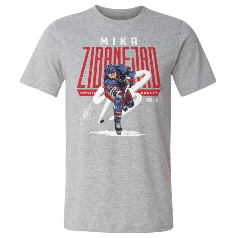 Mika Zibanejad New York R Wrister WHT sold by 500 Level