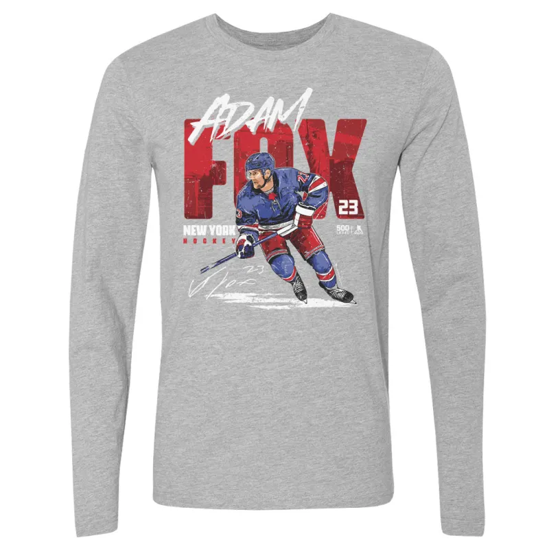 Adam Fox New York R Player Name WHT sold by 500 Level