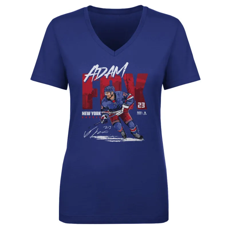 Adam Fox New York R Player Name WHT sold by 500 Level