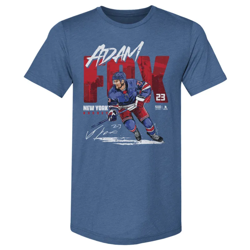 Adam Fox New York R Player Name WHT sold by 500 Level