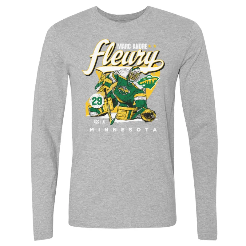 Marc-Andre Fleury Minnesota Wild Retro WHT made by 500 Level