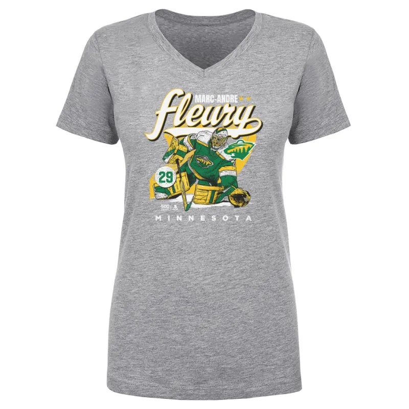 Marc-Andre Fleury Minnesota Wild Retro WHT sold by 500 Level