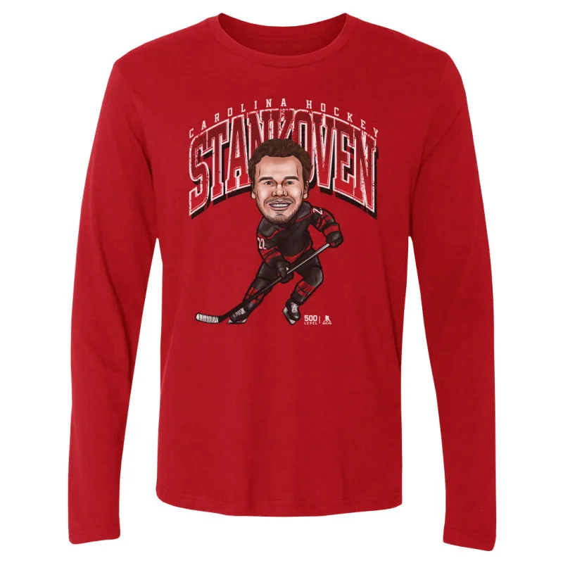 Logan Stankoven Carolina Cartoon WHT sold by 500 Level