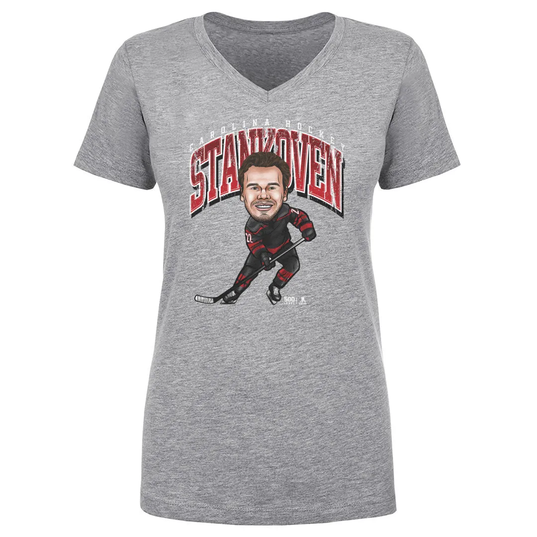 Logan Stankoven Carolina Cartoon WHT sold by 500 Level