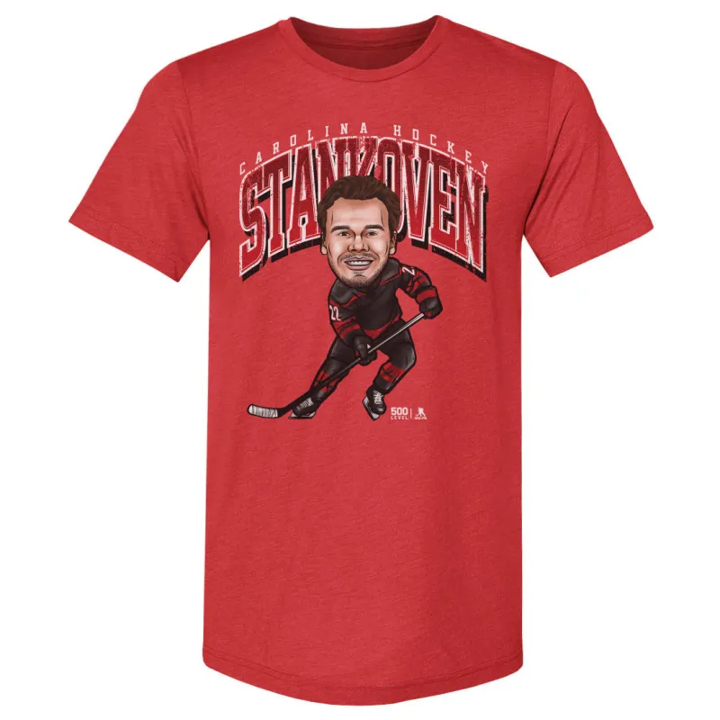 Logan Stankoven Carolina Cartoon WHT sold by 500 Level