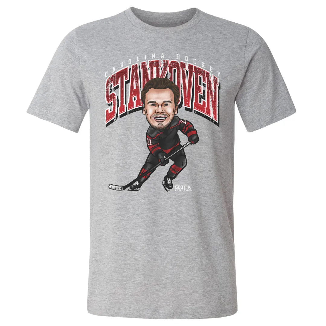 Logan Stankoven Carolina Cartoon WHT sold by 500 Level