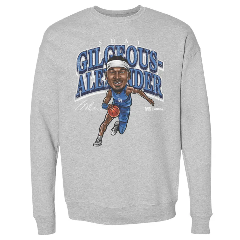 Shai Gilgeous-Alexander Oklahoma City Cartoon WHT sold by 500 Level