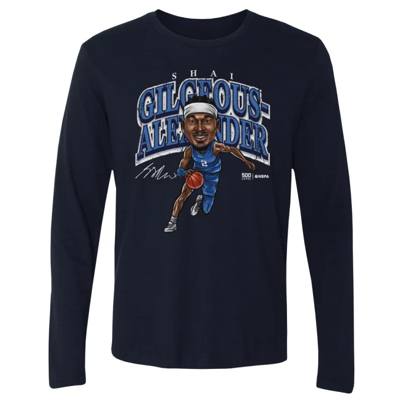 Shai Gilgeous-Alexander Oklahoma City Cartoon WHT sold by 500 Level